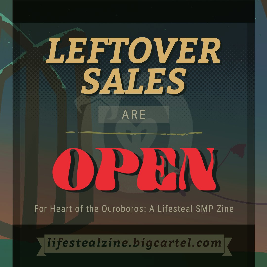 LifestealZine's tweet photo. 🐍LEFTOVER SALES ARE OPEN!!🐍

The Heart of the Ouroboros zine leftovers are yours for the taking!

Act quick while stocks last!!

💸https://t.co/BxpbUsG7pF

See below for the new bundle options! ♥ https://t.co/4kLhpmp9wu