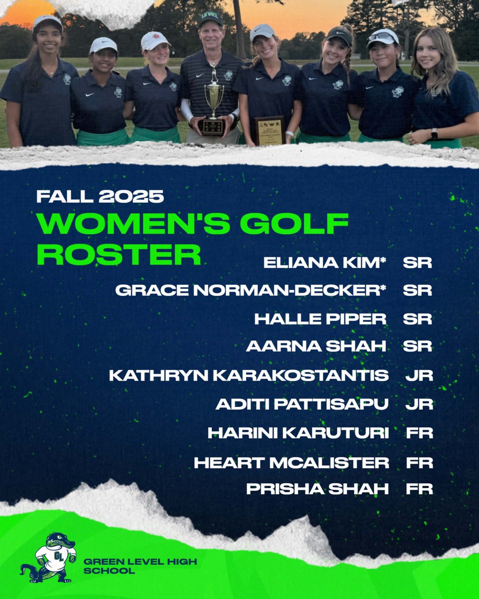 I am very excited to post the 2025 Green Level Women's Golf Team. Congratulations to all and looking forward to a great season. Go Gators