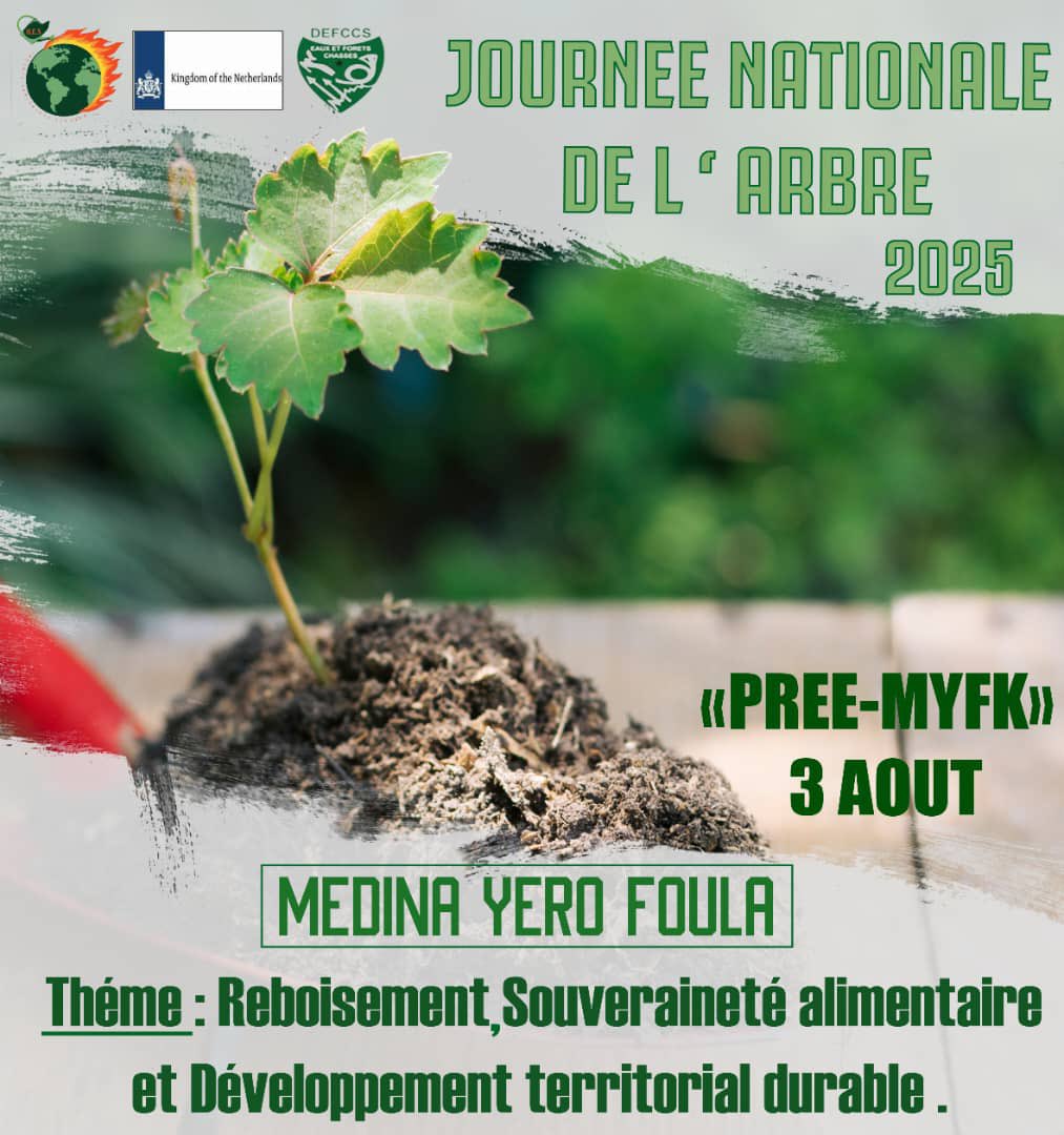 Journée de l’arbre 2025
Le lancement de la campagne de reboisement se tiendra à Medina Yero Foula, victime d’un déboisement exagéré ces dernières années.
Avec notre partenaire <a href="/NLinSenegal/">Pays-Bas au Sénégal</a> , dans le cadre du projet #PREE_MYFK, nous planterons avec les Talibés.
Rejoignez-nous !