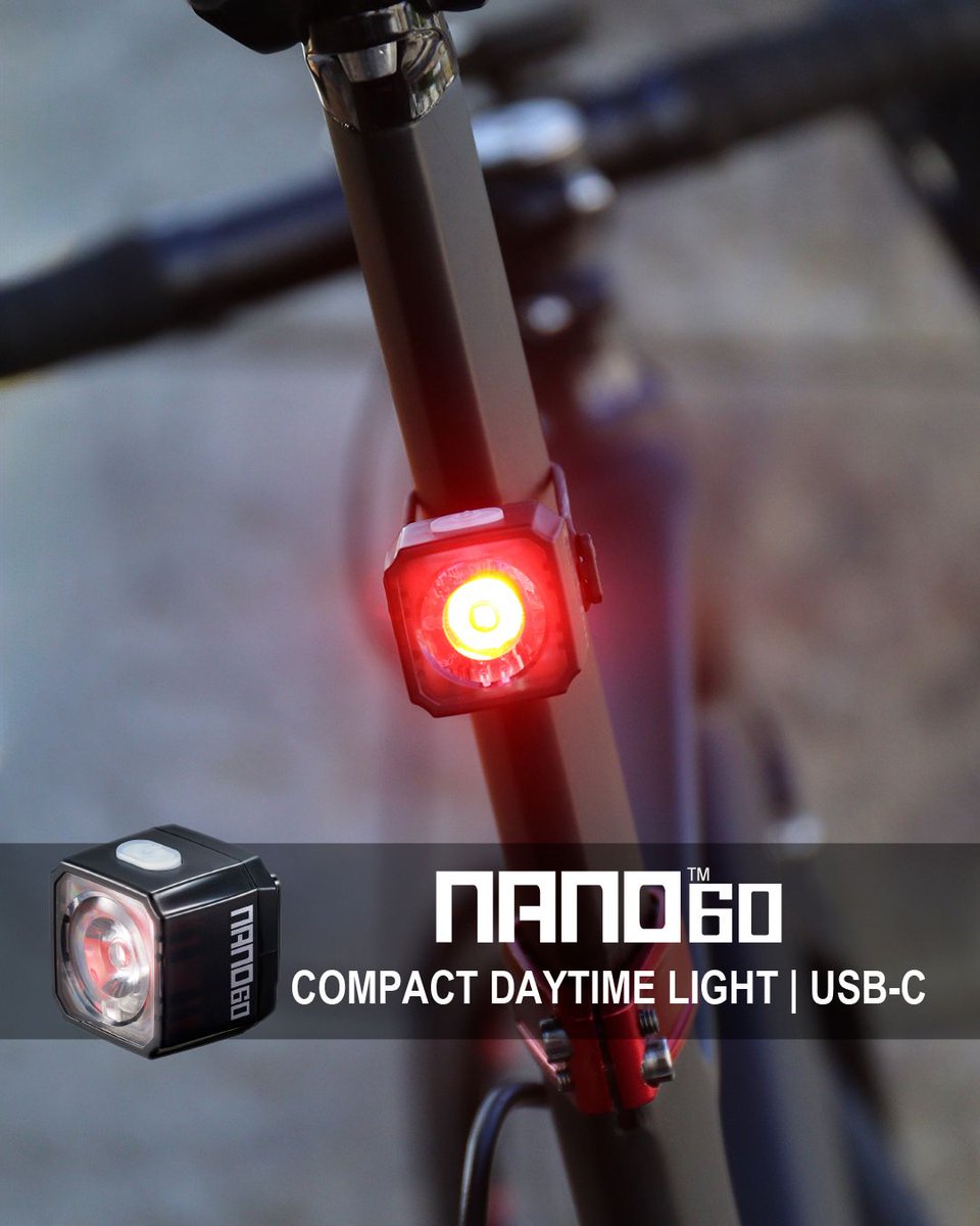 The new NANO 60 is a small powerhouse designed to keep you seen any time of day! This small-but-mighty light is designed to improve daytime visibility especially, with extra long rear beam projection and two different Daytime #HyperFlash modes!
#cateyelights #bikelights #gobybike