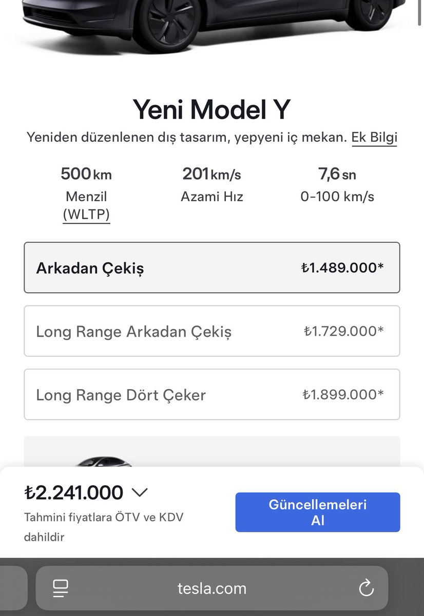 Kış paketi ve 22 kW şarj olabilme opsiyonları zorunlu olduğu için EN UCUZ V2 donanımlı ama cam tavansız, Meridian sistemsiz uzun menzil TOGG 2.428.000 TL oldu. Devrim-2’ye hoşgeldiniz…
Meridian’dan bile çok daha iyi ses sistemi, cam tavanı, daha geniş hacmi ve kocaman bagajı,