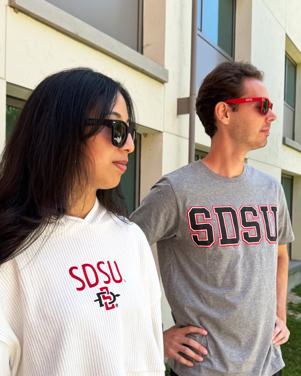 Plenty of time before summer ends to represent with SDSU Aztecs sunglasses! 👀 😎

Get your new shades both in-store and online at shopaztecs.com. 🕶️

#SDSU #SDSUBookstore #sunglasses