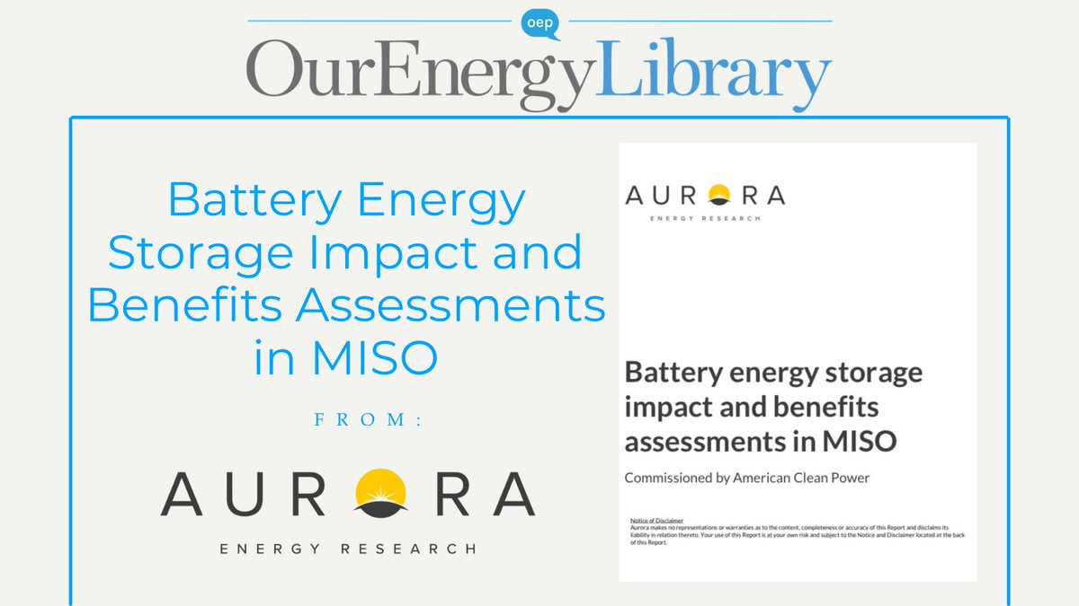 Batteries play a multifaceted role within wholesale power markets, including contributions to reliability, system flexibility, ancillary services and a synergistic relationship with both renewable and thermal generation resources.
ourenergypolicy.org/resources/batt…
