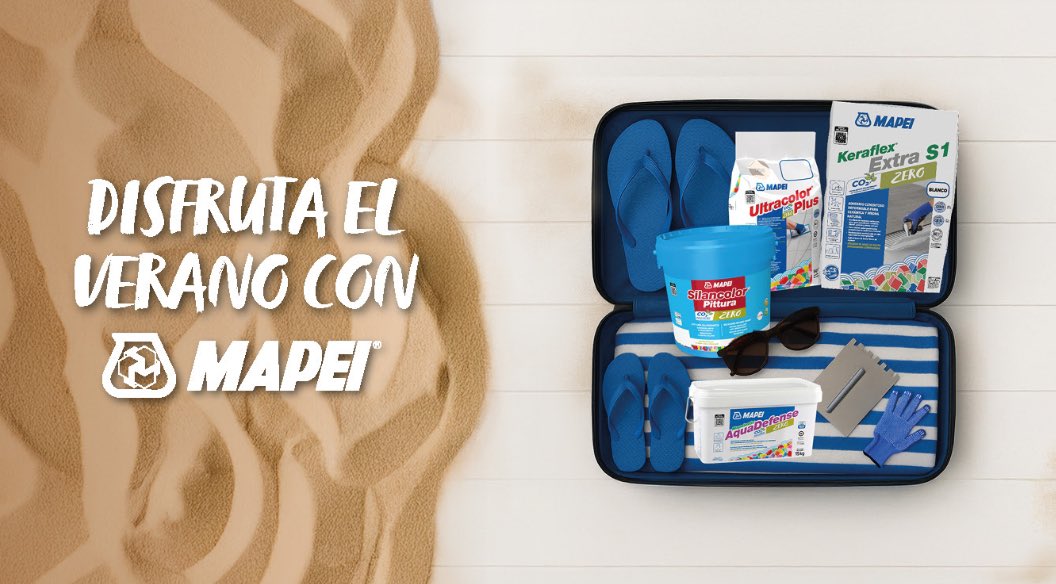 🔵En verano no cesa la actividad constructiva, especialmente en las ciudades. Desde MAPEI deseamos unas felices vacaciones a los que las estén disfrutando; y una buena labor a los que están mejorando, rehabilitando o realizando nuevos proyectos e infraestructuras, a lo largo y