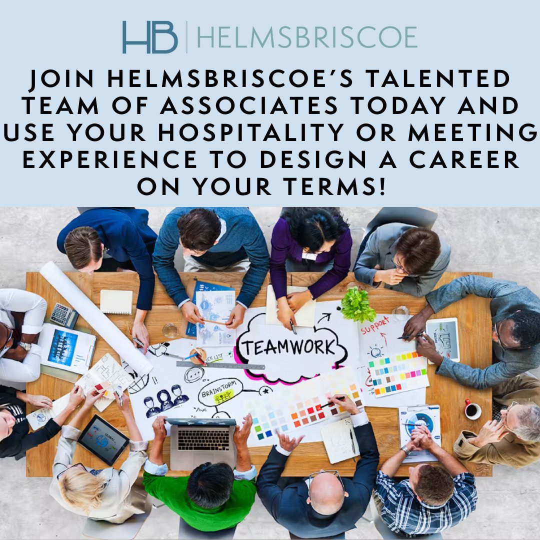 A new month means a new chance to start your dream career! Apply today to join our fantastic team of meeting site selection specialists: careers.helmsbriscoe.com #WhyHB