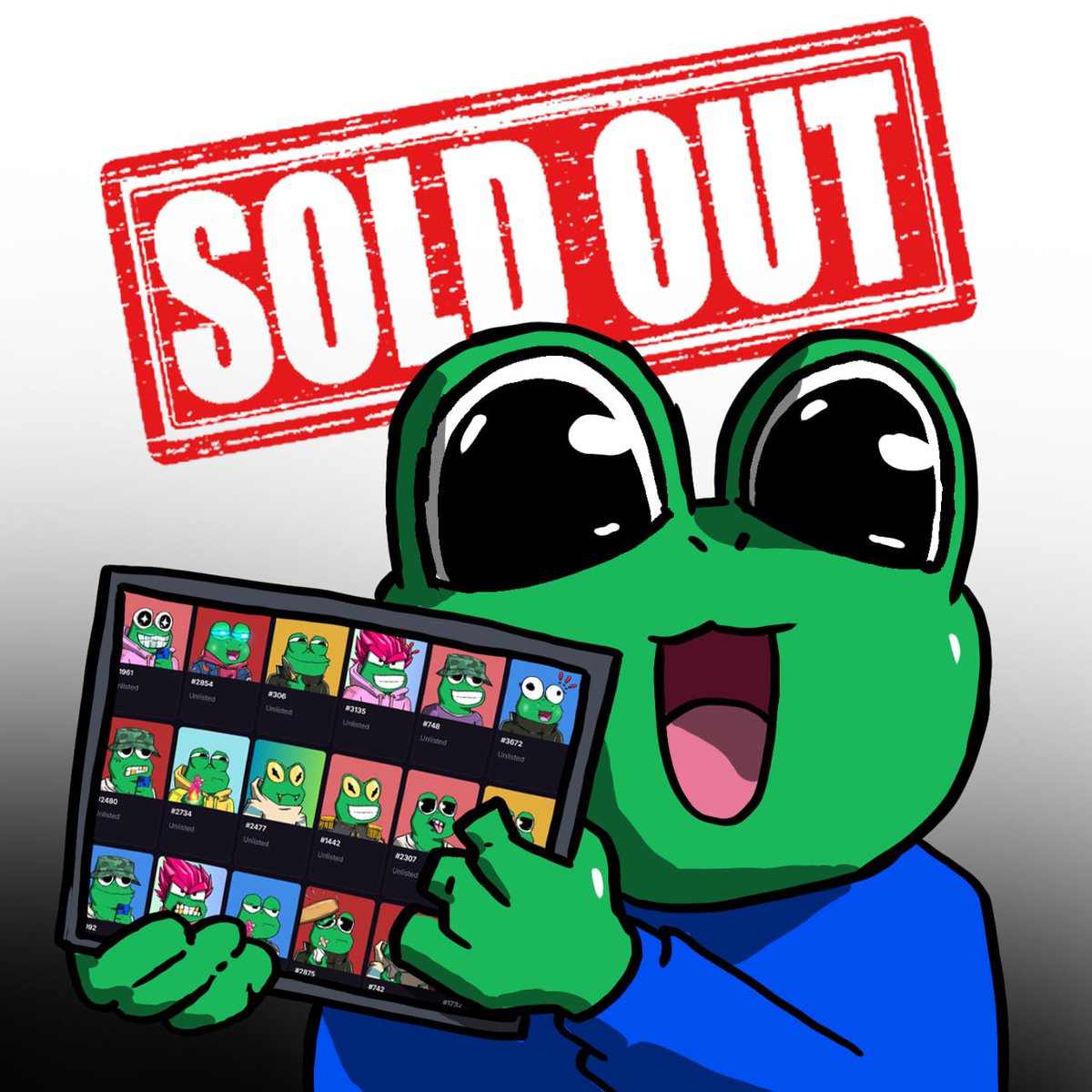 gib is sold out !!

in TWENTY seconds

secondary trading will be available via <a href="/MagicEden/">Magic Eden 🪄</a> 
magiceden.io/marketplace/gib

0 royalties
144 nfts reserved for team
one 1/1 NFT has been reserved for an auction in $gib 🔥(coming soon)
oh, and you might want to hold onto your gibFTs...

have