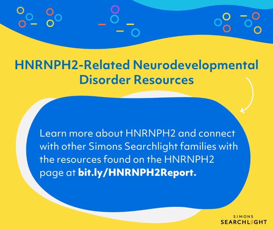 s_searchlight's tweet image. 🎉 It’s #HNRNPH2AwarenessWeek! We’re proud to celebrate with Yellow Brick Road Project &amp;amp; HNRNP Family Foundation 💛

More than 74 participants with #HNRNPH2 are in #SimonsSearchlight.

🔍 Explore data, resources &amp;amp; more: bit.ly/HNRNPH2Report

#CareForRare #FamilyPoweredResearch