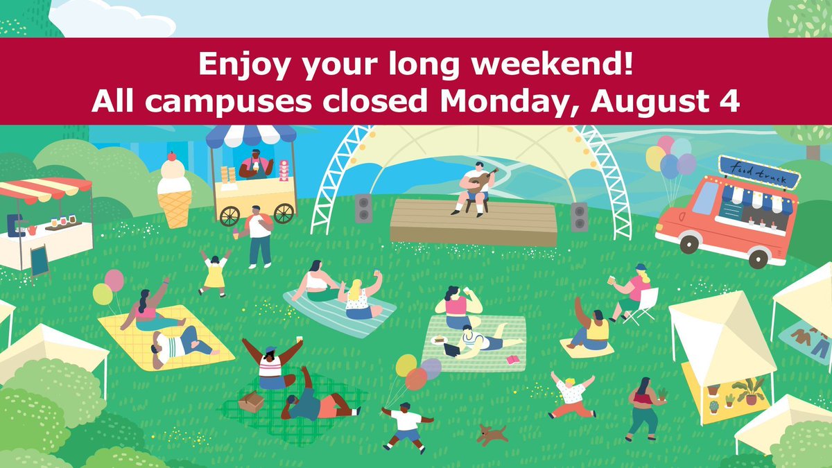All Mohawk College Campuses will be closed on Monday, August 4 for The Civic Holiday. Enjoy the break and we’ll see you soon!