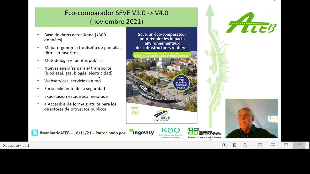📹 Experiencia en Francia 🇲🇫: Eco-comparador SEVE

Nuestro Miembro de Honor, <a href="/jcroffe/">Jean-Claude Roffé</a>, nos muestra en el II #SeminarioATEB, la herramienta SEVE, y como esta permite aportar mediciones veraces de la sostenibilidad de las técnicas con emulsión bituminosa.

youtu.be/WzcQcuHNdiI