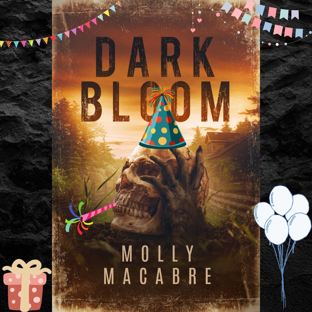🎈DARK BLOOM TURNS ONE TODAY🎈

One year ago today, I released my debut novel Dark Bloom 🧟‍♀️ 

It has been a wild ride of ups and downs.

This beautiful, imperfect, demented tale is a slice of my soul and will forever be so important to me.

To everyone who has read my book,