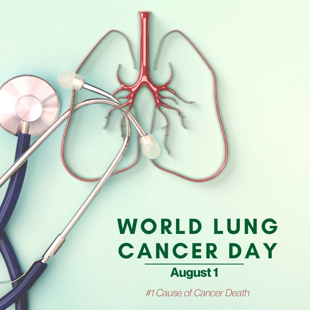 August 1 is World Lung Cancer Day. Lung cancer is the leading cause of cancer deaths globally. DOs focus on prevention, early detection &amp; whole-person care. From smoking cessation to screening, education saves lives. Let’s promote lung health together. #WorldLungCancerDay