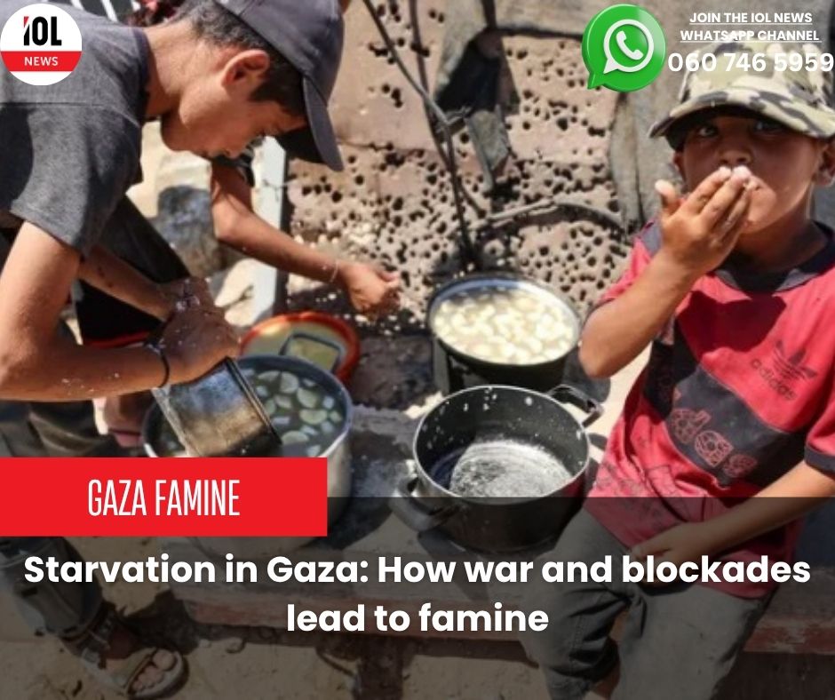 IOL's tweet photo. Starvation in Gaza: How war and blockades lead to famine
#GazaCrisis #FamineAlert #HumanitarianAid 
https://t.co/gRBQa7bqP4 https://t.co/RCyYZvcdHe