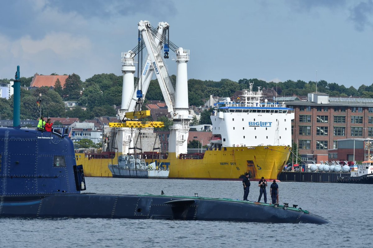 Kiel am 1. August 2025. „Happy Sky“, „Puma“ und die „Drakon“.