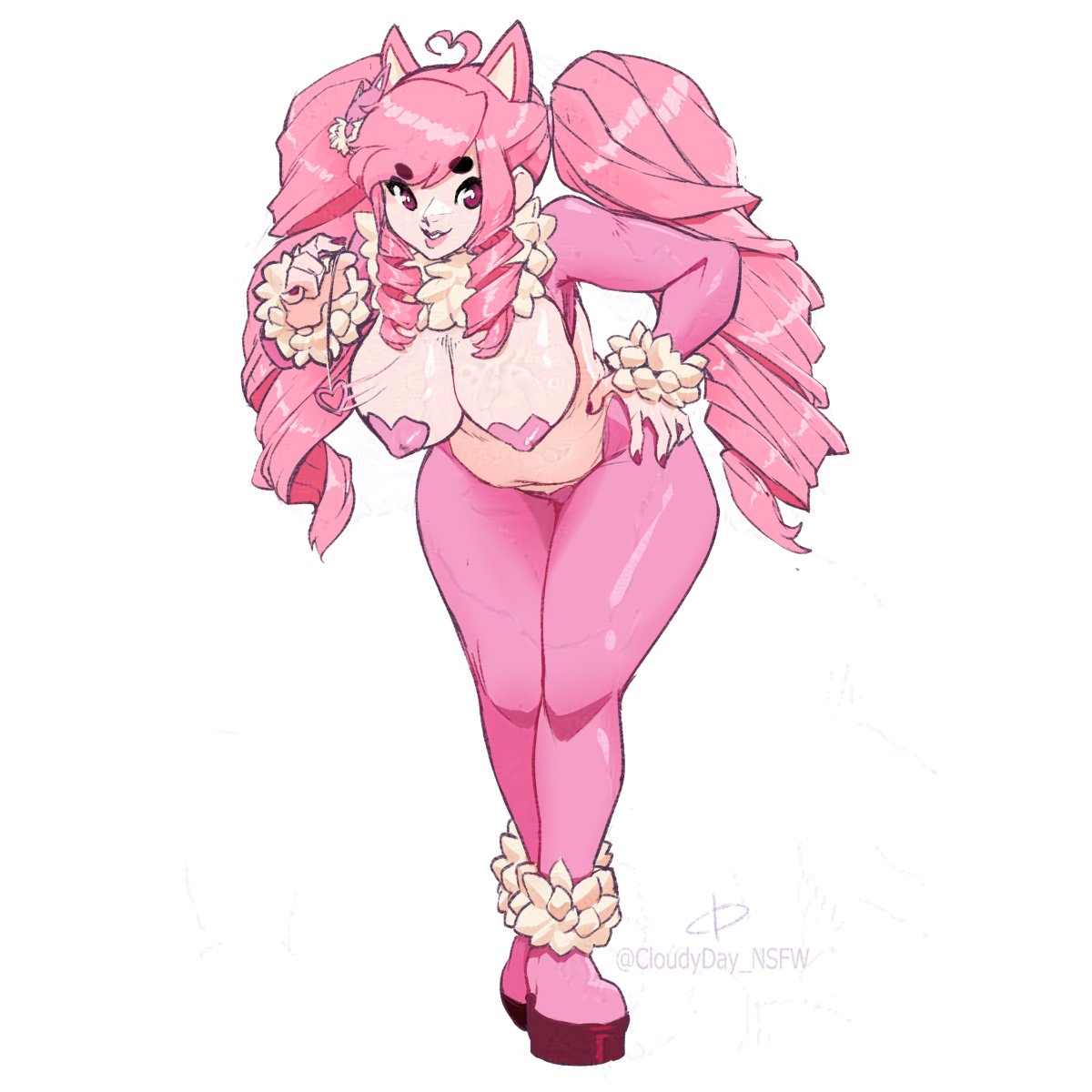 #NSFW #PokemonNSFW   
Commission for <a href="/Decadance_NSFW/">🔞Decadance🔞</a>
Professional modeling means that Ophelia has to take Corporate jobs on top of personal passion projects. No matter how tasteless they are.