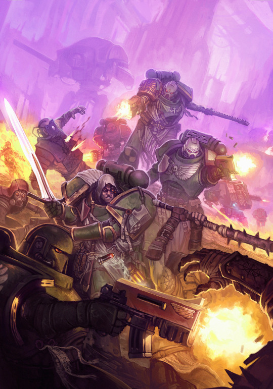 WH40kbestof's tweet image. Dark Angels Vs Chaos Cultists
by Mattia Simone