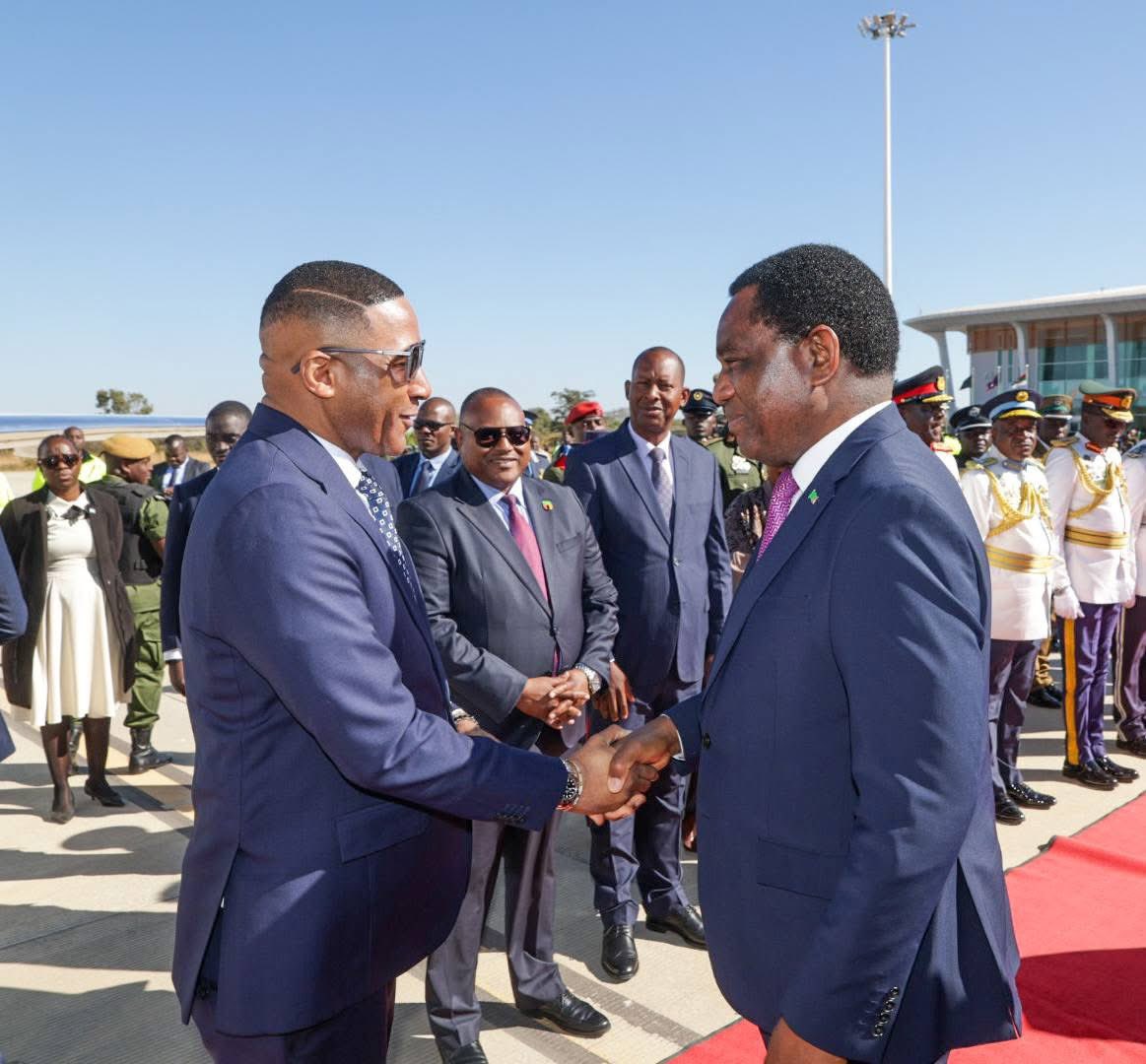 Hakainde Hichilema (@hhichilema) on Twitter photo Welcome back <a href="/duma_boko/">Duma Gideon Boko</a> to 🇿🇲 at this transformational time for our two countries. Much to discuss. Let’s get to work for our people! 🇿🇲🇧🇼 Welcome back <a href="/duma_boko/">Duma Gideon Boko</a> to 🇿🇲 at this transformational time for our two countries. Much to discuss. Let’s get to work for our people! 🇿🇲🇧🇼