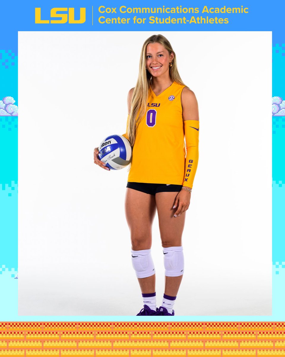 Ready Player 1️⃣? 
Our first Get Fresh Friday nominee is Laurel Cassidy from <a href="/lsuvolleyball/">LSU Volleyball</a>! 

“Laurel blossomed tremendously personally and academically. I think the next four years will be incredibly bright for Laurel!”