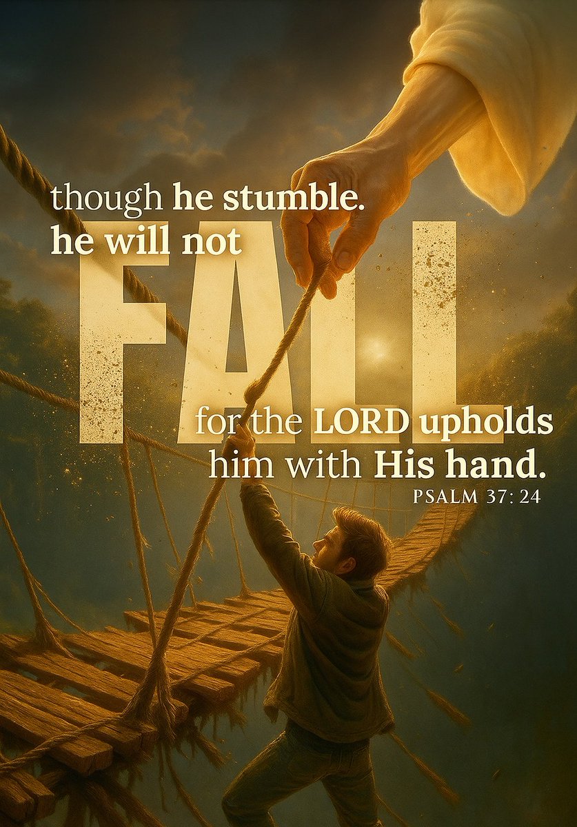 The__Bible7's tweet photo. Psalm 37:24 https://t.co/7cMGSCVyZM