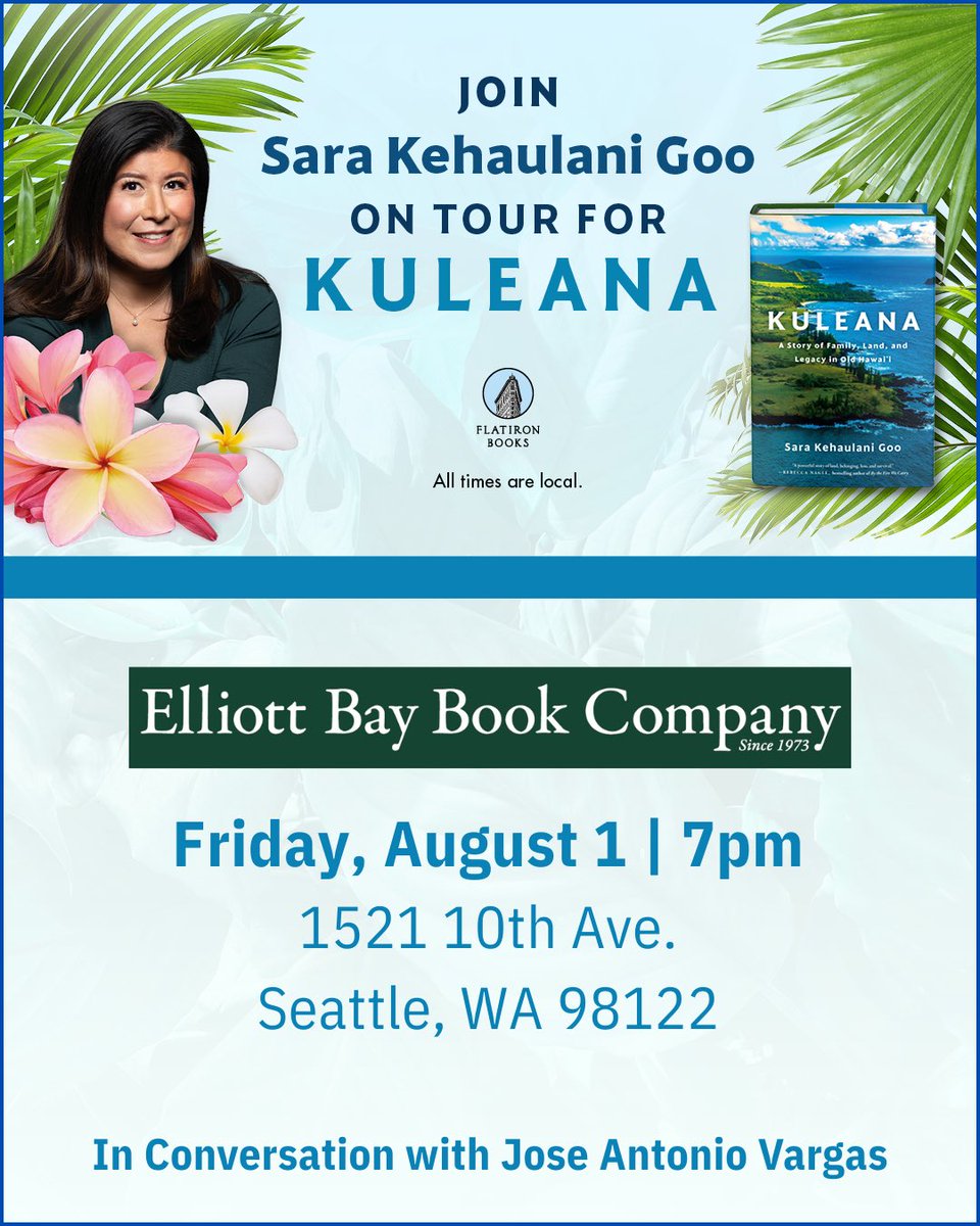 Sara Kehaulani Goo (@sarakgoo) on Twitter photo Tonight at <a href="/ElliottBayBooks/">Elliott Bay Book Co.</a> in #Seattle Iām so excited to talk about my book, Kuleana, in conversation with <a href="/joseiswriting/">Jose Antonio Vargas</a> #AAJA25 Come join us! Tonight at <a href="/ElliottBayBooks/">Elliott Bay Book Co.</a> in #Seattle Iām so excited to talk about my book, Kuleana, in conversation with <a href="/joseiswriting/">Jose Antonio Vargas</a> #AAJA25 Come join us!