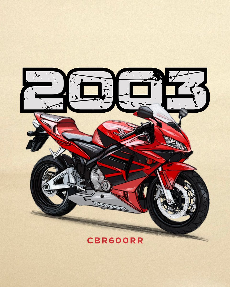 C'era una Honda… la CBR600RR: nata nel 2003 dalla CBR600F Sport, 4 cilindri da 599cc, scarico sottosella e stile racing ispirato alla RC211V. Iconica, ha ispirato la Moto2 fino al 2018. Ritornata nel 2024, più potente e Euro 5+. #Honda #CBR600RR #ThePowerOfDreams