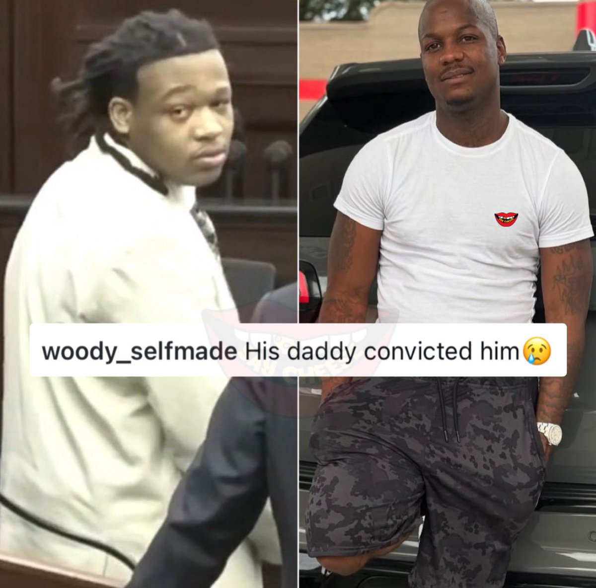 Woody reacts to Ksoo being found guilty of first degree murder: “His daddy convicted him 😢”