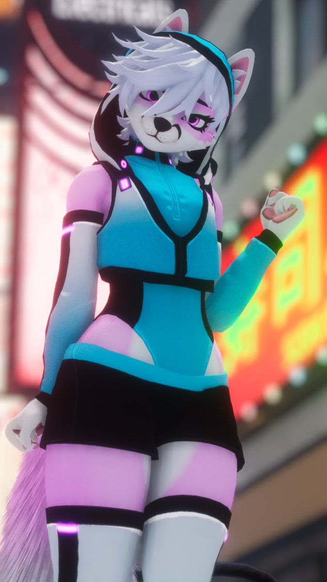 With built-in color customization for their coat, we hope you'll enjoy playing with our Fit Fox! Official release date to be announced before too long! #vrchat #furry