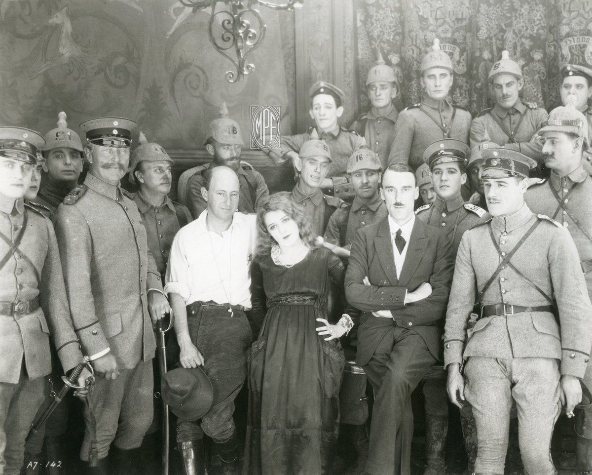 Mary with Cecil B. DeMille and some of the cast members on the set of The Little American. Now available through #vcientertinament
To view a trailer go to
youtube.com/watch?v=dvjd3t…