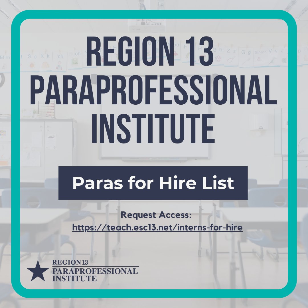 Region 13 Educator Certification Program (ECP) tweet media