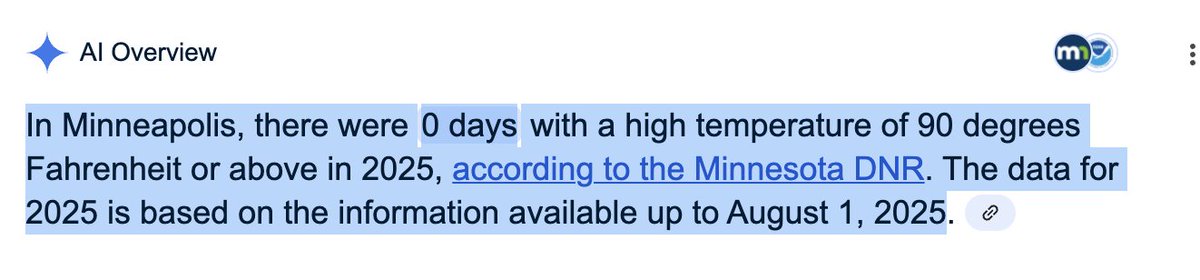 Google ai fail. Any idea how many we've actually had? I feel like at least 10. cc <a href="/kbarlowkstp/">Ken Barlow</a>