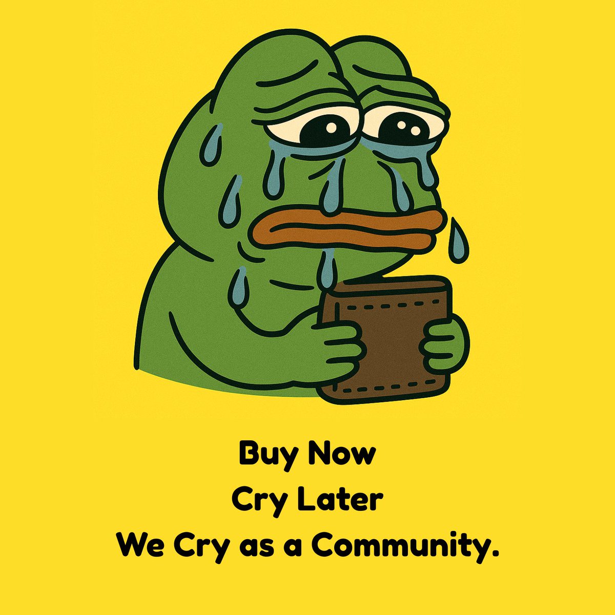 Cry_Fi's tweet photo. @0xBossman We’ve got no utility, no roadmap, just vibes and sobs.
$CRY might not fix your portfolio,
but it’ll hold your hand while it burns.
@cry_fi 🐸💧 https://t.co/4HmIeZBm2z