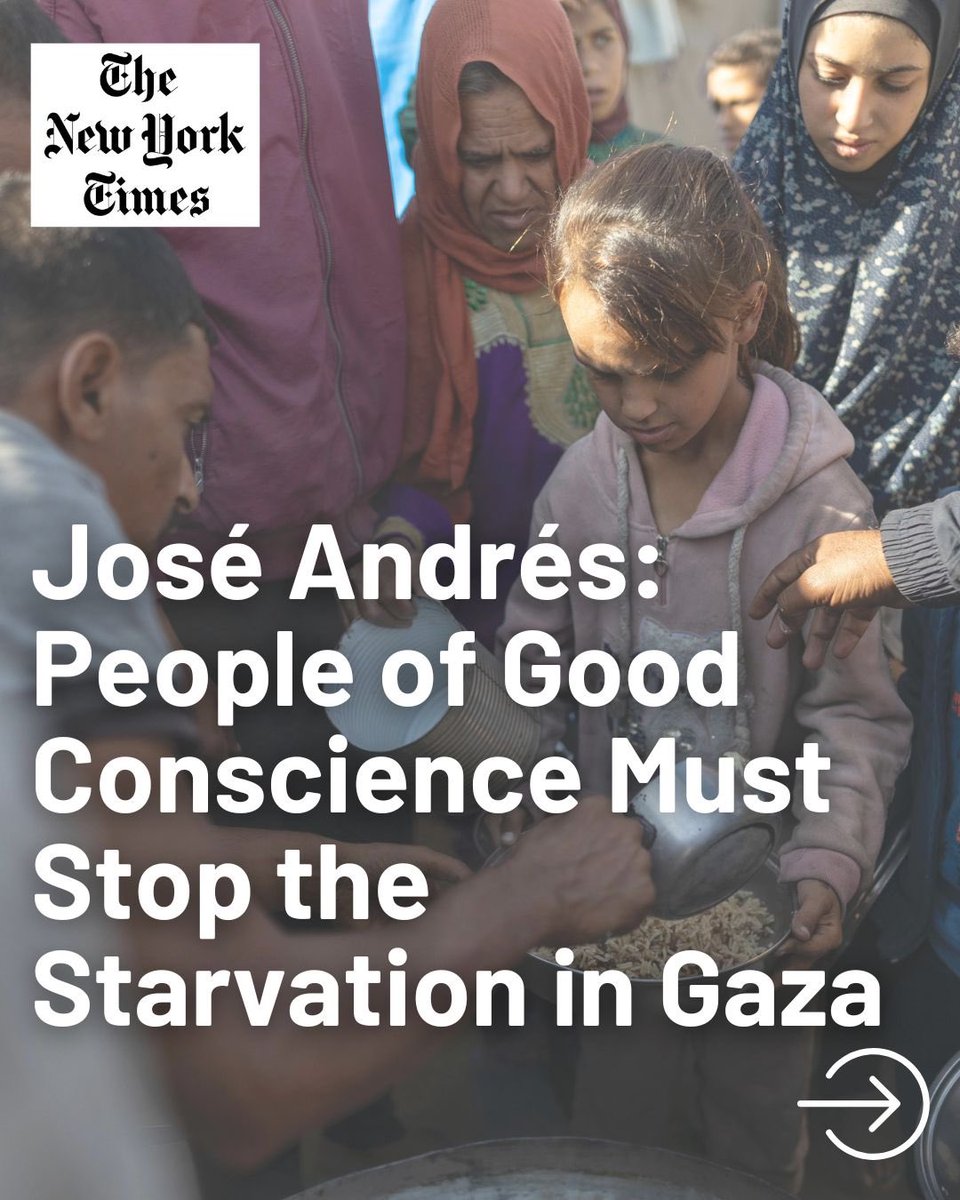 Hunger in Gaza is a man-made crisis...and there are man-made solutions to save lives now.

Our <a href="/WCKitchen/">World Central Kitchen</a> team is ready to feed more families, but we can't do that if the conditions don't exist for us to reliably get food to our kitchens. Israel must help aid groups to work