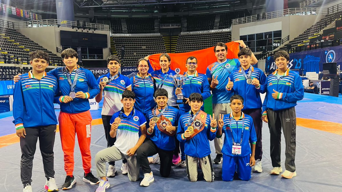 The Indian Women’s Wrestling Team clinched the Champion Trophy with 151 points, while the USA finished as runners-up with 142 points and Japan secured the third position with 113 points.

<a href="/Media_SAI/">SAI Media</a> <a href="/tapasjournalist/">Tapas Bhattachary</a>