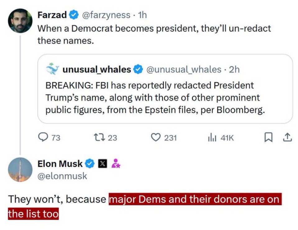 DramaAlert's tweet photo. EPSTEIN FILES UPDATE — ELON JUST BLEW THE WHISTLE https://t.co/0LUEWPTOlC