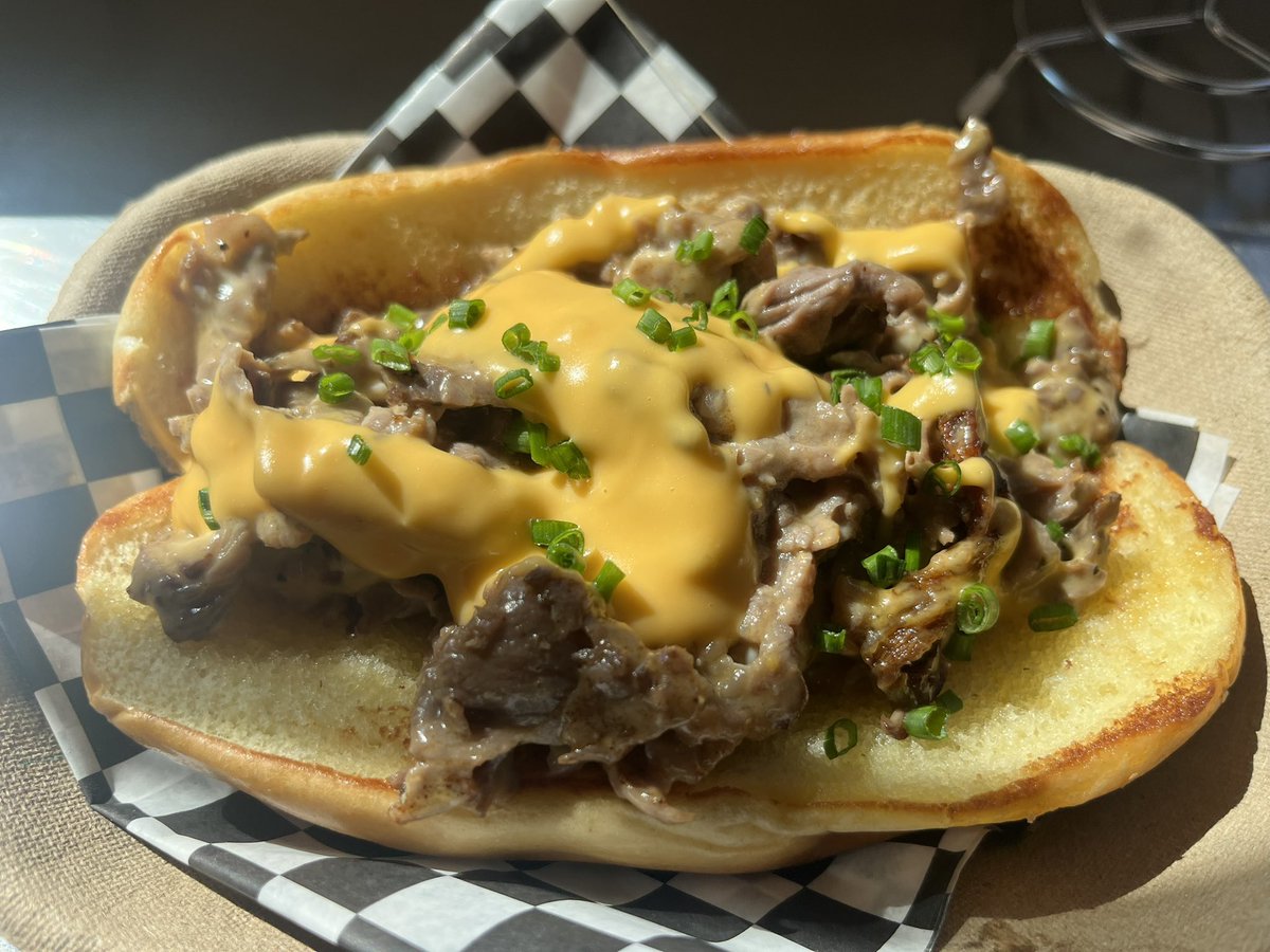 This weekends special - Hickory smoked Steak and Cheese.
Alberta Strip-loin, slowly smoked and topped with Truck made Cheese sauce on a toasted Brioche Bun - $18

Enjoy the long weekend and we look forward to serving you!