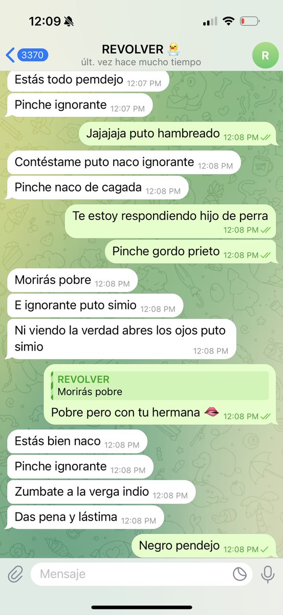 _CastruitMarco's tweet photo. @cobravip se pone bien bastardo el Revolver cuando te sales de su grupo de Telegram, hasta me bloqueó JAJAJ https://t.co/7Tp2t6DU4K