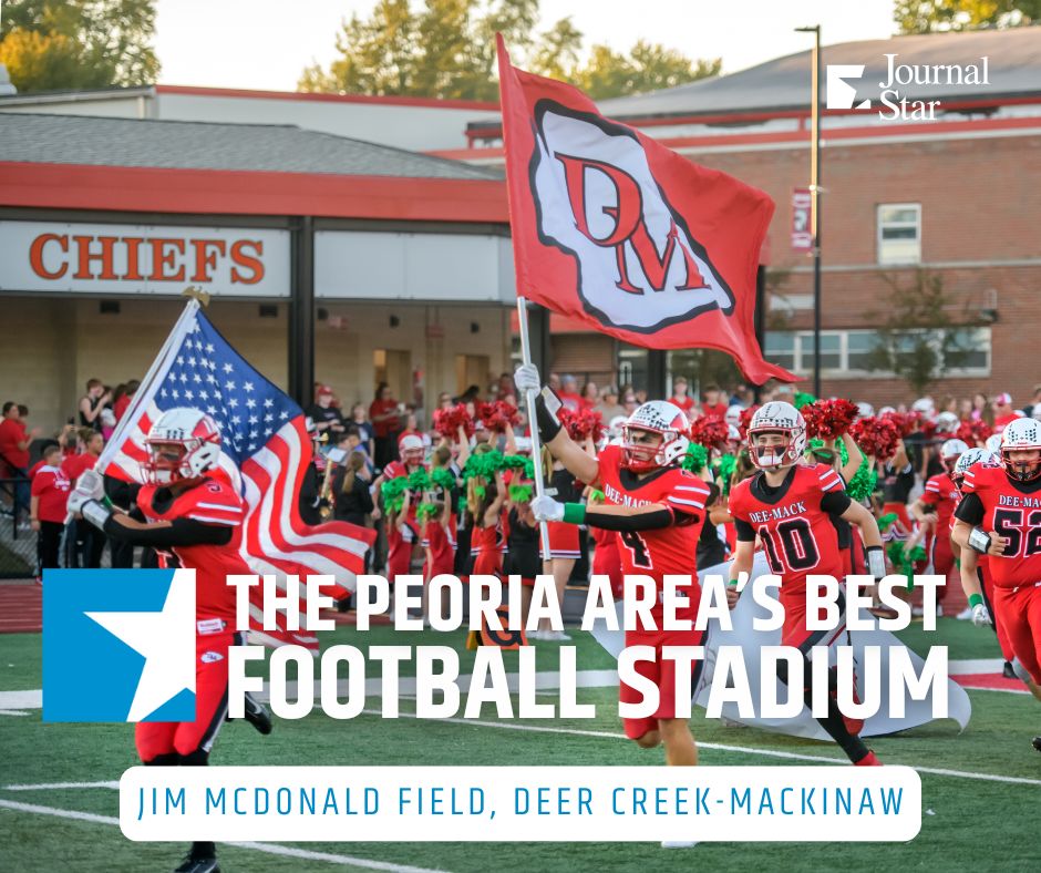 Journal Star Sports (@pjstarsports) on Twitter photo Small-school football fans united to vote <a href="/DCM_Football/">Dee-Mack Football</a> as the top stadium around Peoria!
Details and the full vote: pjstar.com/story/sports/h… Small-school football fans united to vote <a href="/DCM_Football/">Dee-Mack Football</a> as the top stadium around Peoria!
Details and the full vote: pjstar.com/story/sports/h…