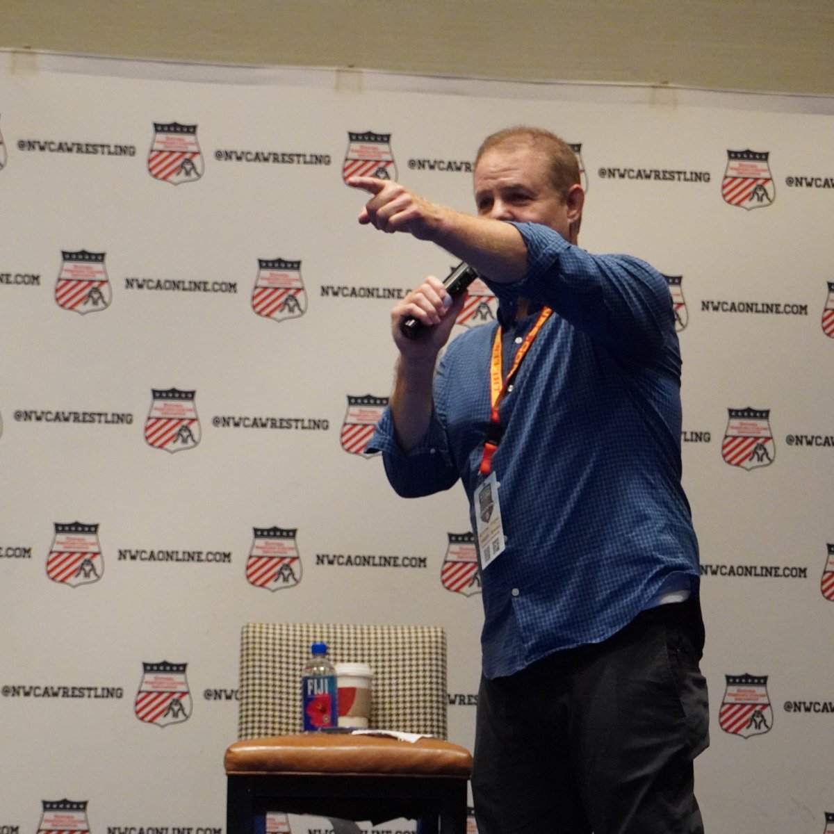 Huge thanks to <a href="/GregWarren/">Greg Warren</a> for absolutely delivering during his keynote at the NWCA Convention! 🔥 An incredible advocate and representative for our sport. #RedAlert #HitEmWithYourFluteGreg 🪈
Presented by <a href="/CKAwrestling/">Cliff Keen Wrestling</a> @defensesoap <a href="/resilite/">𝙍𝙚𝙨𝙞𝙡𝙞𝙩𝙚</a> <a href="/USMarineCorp/">Joey Bishop</a>