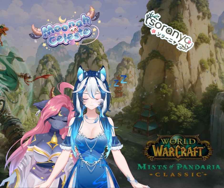 🌙🐄✨ Going Live!

Panda  Rebrand !

The Mist of Pandaria adventures begin with me &amp; <a href="/Soranyattv/">Soranya 🪸 VPhoria</a>  🐼

Come chill, quest, and maybe get lost in Pandaria 🌸