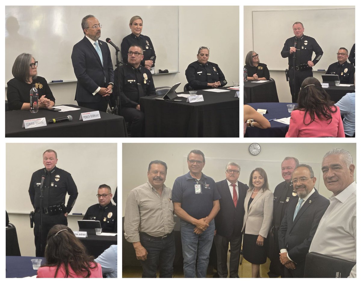 carlos_glezgtez's tweet image. Participé en un foro público del Jefe de @LAPDHQ 🚔 Jim McDonnel y la Concejal @MRodCD7 con líderes comunitarios latinos del #ValleDeSanFernando. @ConsulMexLan mantiene una relación cercana con #LAPD para asegurar la #ProtecciónConsular oportuna de las personas mexicanas.