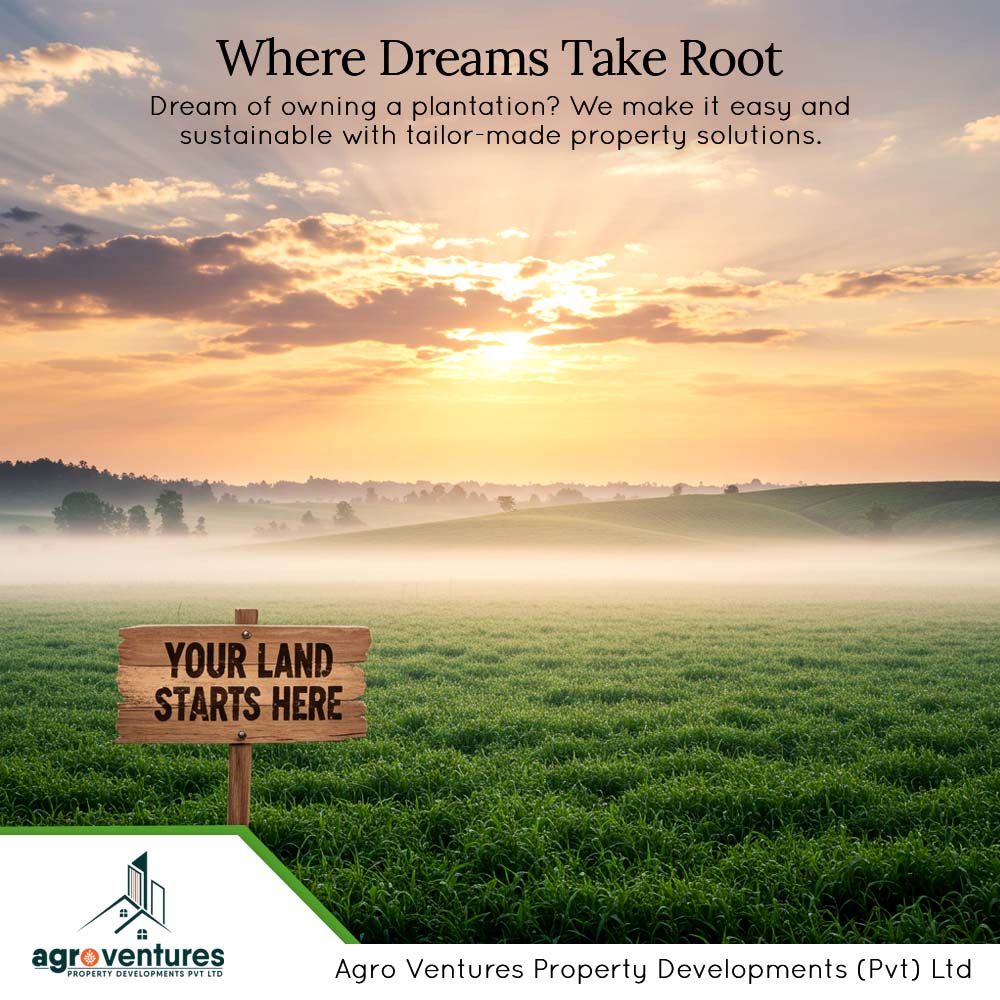 agrovenprodevep's tweet image. 𝗥𝗼𝗼𝘁𝗲𝗱 𝗶𝗻 𝗦𝘂𝘀𝘁𝗮𝗶𝗻𝗮𝗯𝗶𝗹𝗶𝘁𝘆: 𝗟𝗼𝗻𝗴-𝗧𝗲𝗿𝗺 𝗦𝗼𝗹𝘂𝘁𝗶𝗼𝗻𝘀 𝗳𝗼𝗿 𝗬𝗼𝘂𝗿 𝗟𝗮𝗻𝗱. 🌳🌍

𝗖𝗼𝗻𝘁𝗮𝗰𝘁 𝗪𝗶𝘁𝗵 𝗨𝘀:
🎯No.48, Sir Marcus Fernando Mawatha, Colombo 03.
☎️0112 121 959

#AgroVenturesProperty #SustainableLand #EcologicalSolutions