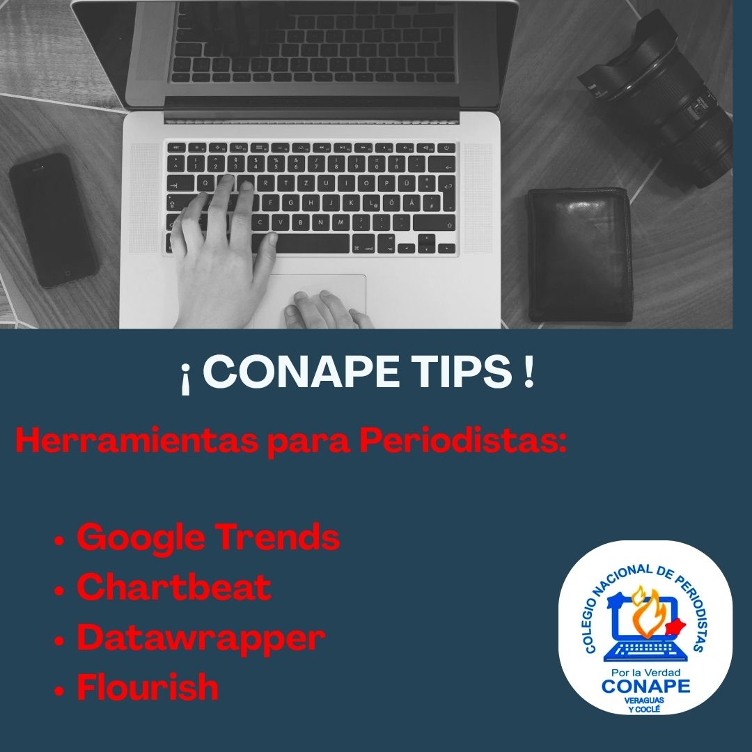 Con estas herramientas digitales, los periodistas pueden detectar lo más buscado sobre noticias, analizar el tráfico en tiempo real y generar gráficas y mapas interactivos, que les permitirán contar historias con mayor claridad, profundidad e impacto.
#Conapetips #Veraguas #Coclé