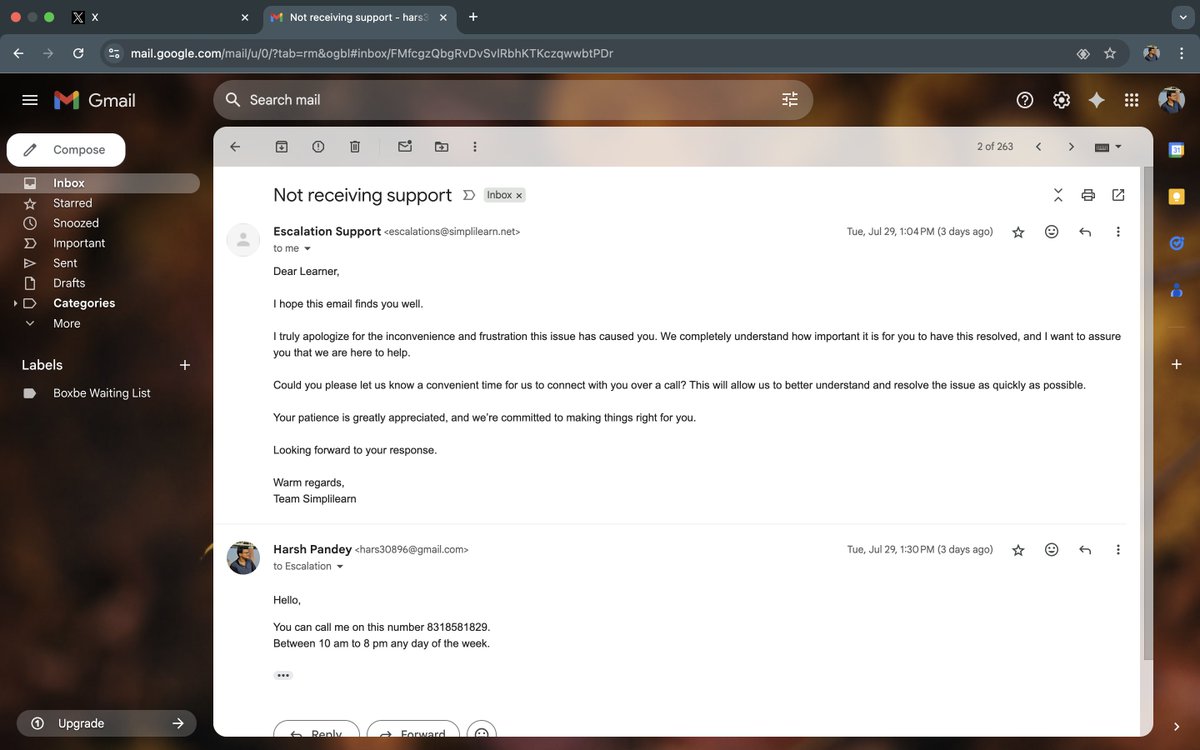 harsh308p's tweet photo. @simplilearn No one is from your company is addressing my issue. Should I now go to the consumer forum and proceed legally If you won't able to hear this. Just want the clear answers @myogiadityanath @EduMinOfIndia @jagograhakjago @UPGovt @Uppolice https://t.co/Cr3fSeDtXo