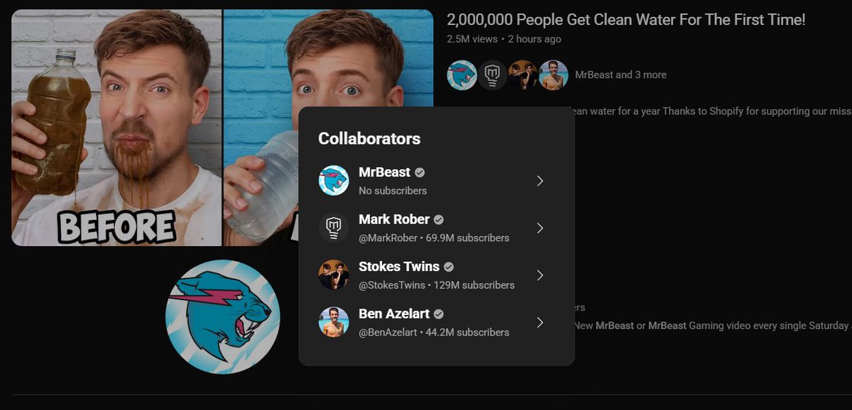 Youtube has rolled out a new collaboration feature to a few of biggest youtubers 👀