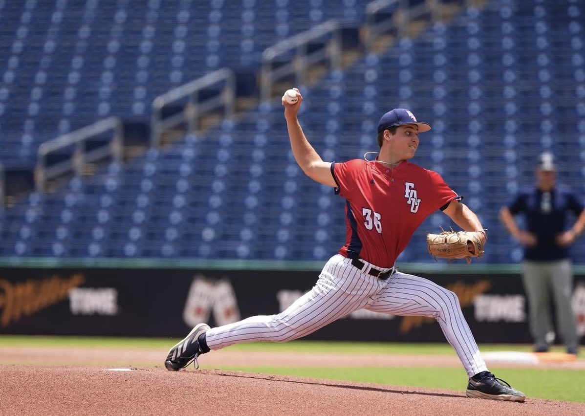 Conner Smith (@connersmith04) on Twitter photo Nick Wimberly (<a href="/FAUBaseball/">Florida Atlantic Baseball</a>) gets the start for the Cotuit Kettleers today in a must-win game.
In six starts this summer for <a href="/GoSOMDSenators/">Southern Maryland Senators Collegiate Team</a>, he posted a 2.67 ERA and 0.96 WHIP.
Cotuit is ahead of Falmouth by one game with three left for the final playoff spot. Nick Wimberly (<a href="/FAUBaseball/">Florida Atlantic Baseball</a>) gets the start for the Cotuit Kettleers today in a must-win game.
In six starts this summer for <a href="/GoSOMDSenators/">Southern Maryland Senators Collegiate Team</a>, he posted a 2.67 ERA and 0.96 WHIP.
Cotuit is ahead of Falmouth by one game with three left for the final playoff spot.