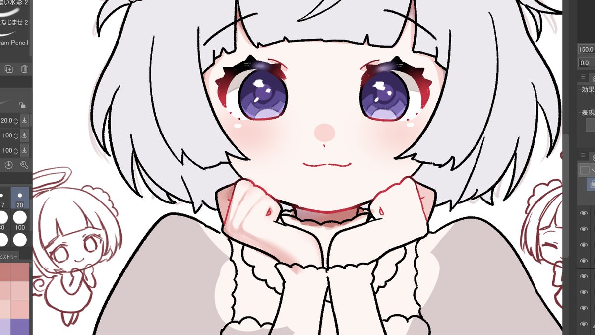 手うまく塗れた🥺