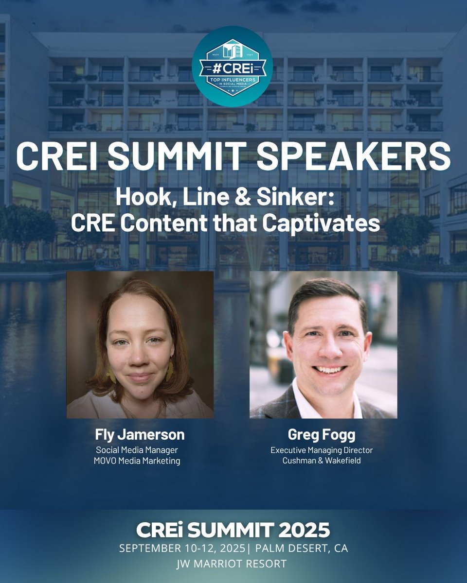 creisummit (@creisummit) on Twitter photo Coming to the stage this September: Fly Jamerson & Greg Fogg. In their talk, They will break down what it takes to craft content that doesn't just look good but performs, brand-building, to bottom-line impact.
<a href="/hey_itsfly/">Fly Jamerson</a>
Join Us- Reserve your spot: creisummit.com Coming to the stage this September: Fly Jamerson & Greg Fogg. In their talk, They will break down what it takes to craft content that doesn't just look good but performs, brand-building, to bottom-line impact.
<a href="/hey_itsfly/">Fly Jamerson</a>
Join Us- Reserve your spot: creisummit.com
