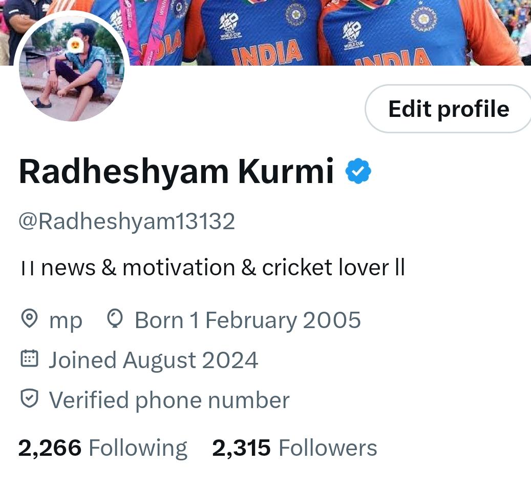 Radheshyam Kurmi (@radheshyam13132) on Twitter photo All small accounts please follow me, I will FB them all
जो भी बिना ब्ल्यू टिक वाले छोटे अकाउंट है सभी मुझे फॉलो करे , मैं सभी को फॉलो
करूंगा🙏
मैं सभी को फॉलो करता हु उसका सबूत ये
फोटो है👉
<a href="/Radheshyam13132/">Radheshyam Kurmi</a> All small accounts please follow me, I will FB them all
जो भी बिना ब्ल्यू टिक वाले छोटे अकाउंट है सभी मुझे फॉलो करे , मैं सभी को फॉलो
करूंगा🙏
मैं सभी को फॉलो करता हु उसका सबूत ये
फोटो है👉
<a href="/Radheshyam13132/">Radheshyam Kurmi</a>