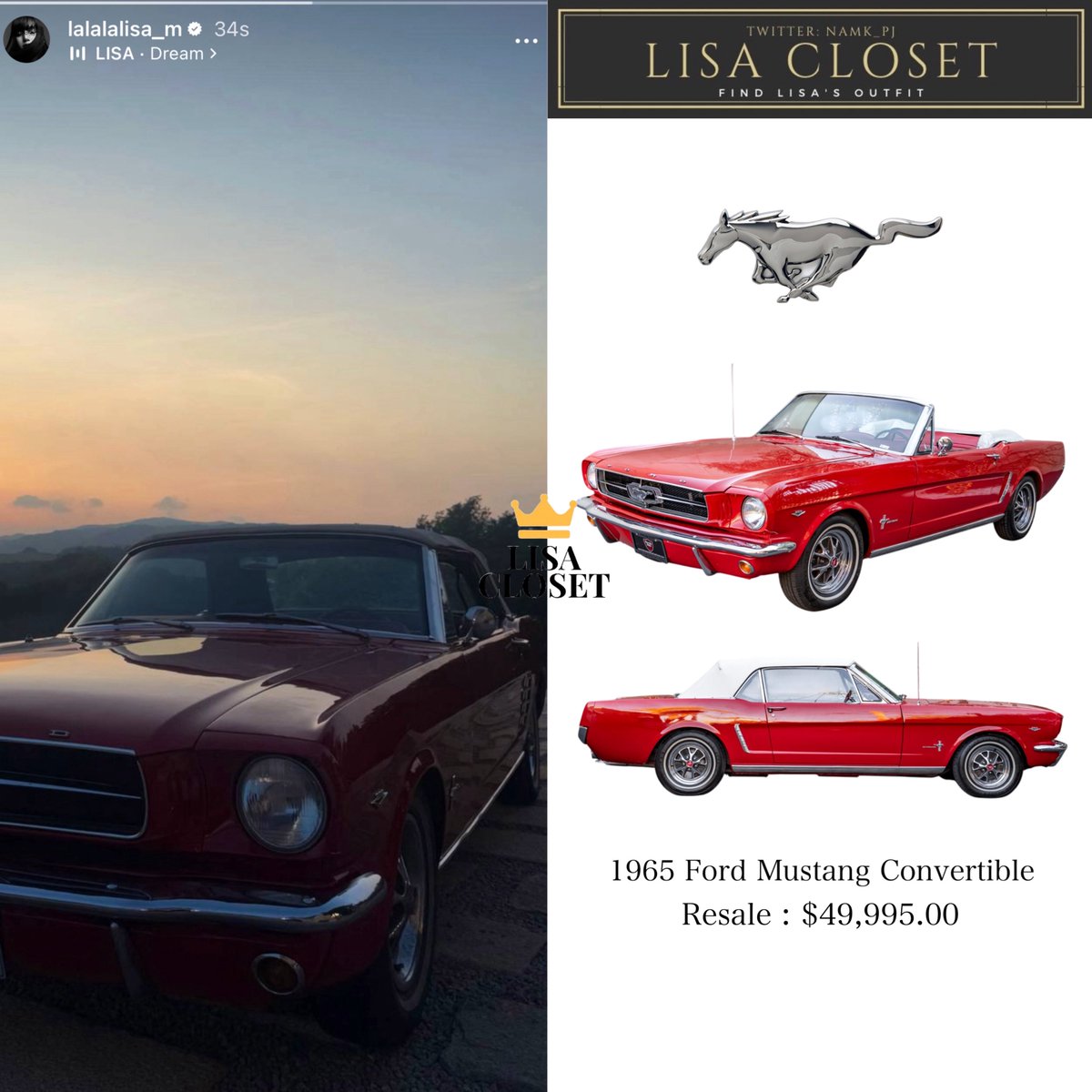 namk_pj's tweet image. [250802 IG Story: lalalalisa_m ] ♥️✨
🚘 Car 1,625,000฿ ($49,995)
@wearelloud
#LISA_CLOSET
#LISA #LALISA #WeAreLLOUD
#라리사 #리사