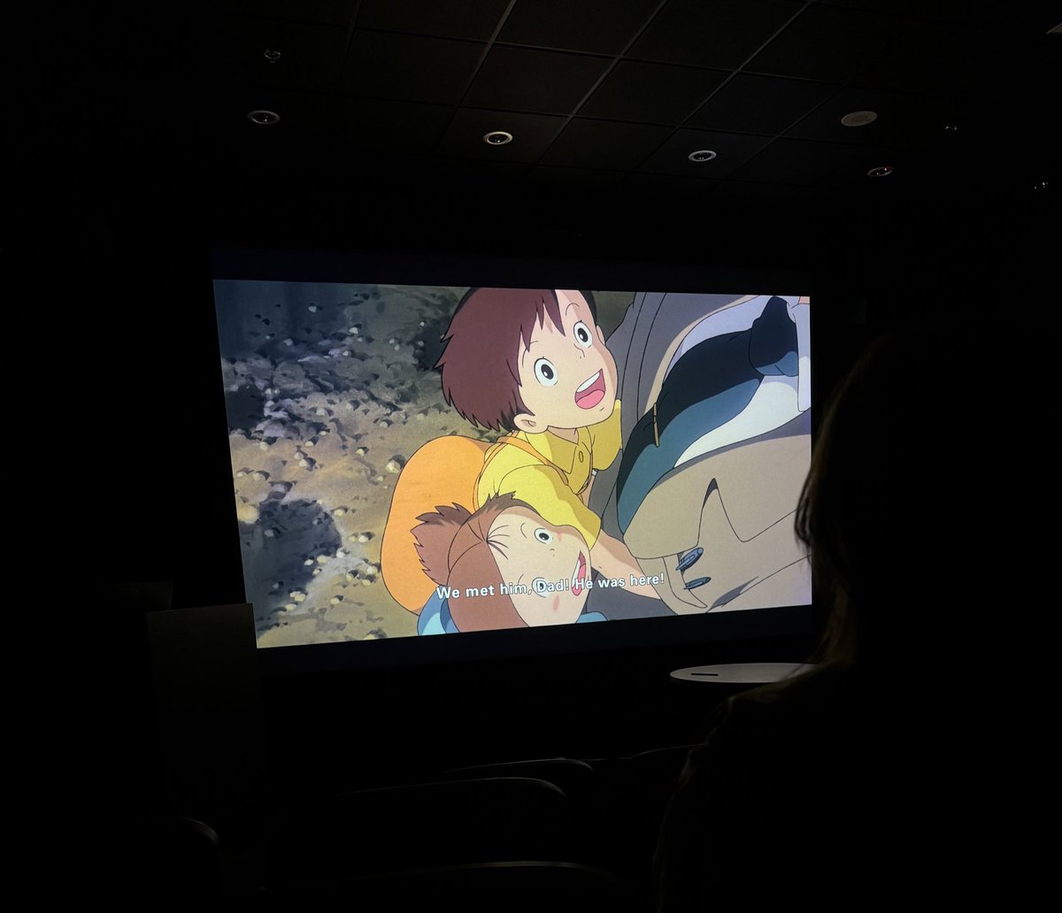 You know it’s a good day for school when the teacher puts on Studio Ghibli for us to watch 😌