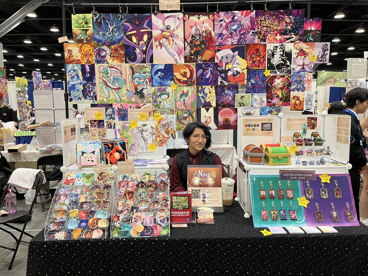 We’re all set up for Anirevo!! 
✨Table A145

#anirevo2025